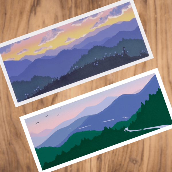 Assorted Mountains Note Cards, Pack of 6