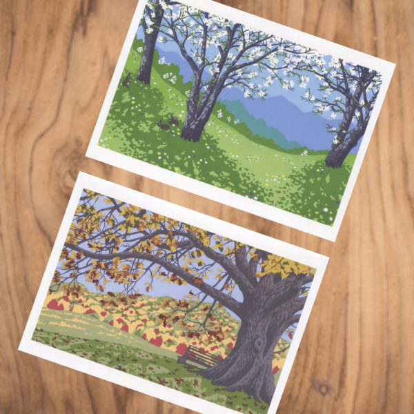 Assorted Trees Note Cards, Pack of 6