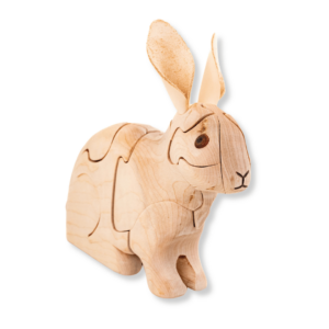 White Rabbit Wood Puzzle by Peter Chapman - Image 3