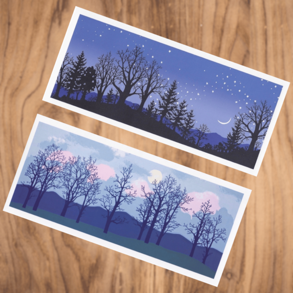 Assorted Moons Note Cards, Pack of 6